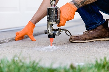 Contact FoamWorks Concrete Leveling for Concrete Leveling